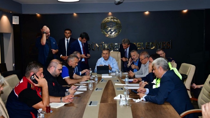 Trabzon’da Kuvvetli Yağışlara Nedeniyle TAMP Koordinasyon Toplantısı yapıldı